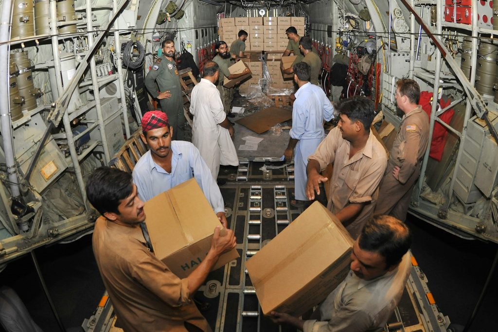 The 455th AEW delivers Humanitarian Assistance to Pakistan